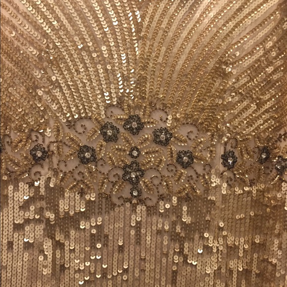 NWT Shail K. Light gold silk dress, size 14